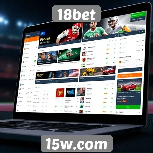 Avaliação da interface do usuário no site 18bet
